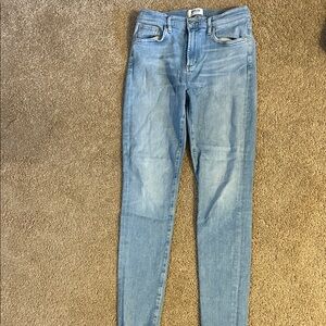 Agolde Women's Sky Blue Skinny Jeans